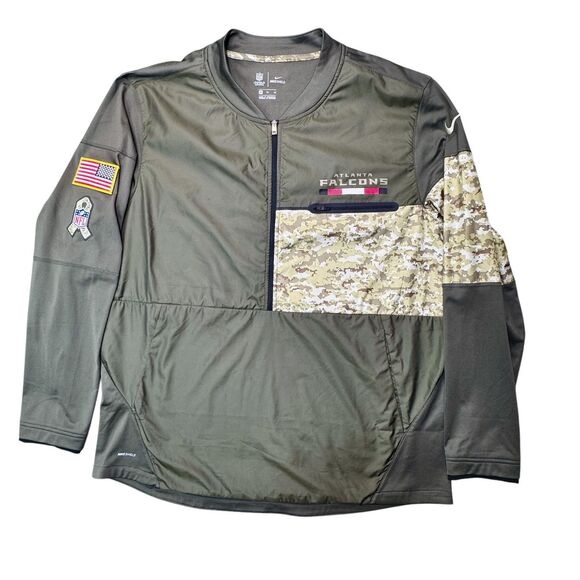 Nike NFL Atlanta Falcons XL Sweatshirt Mens Salute to Service On Field Apparel - Picture 1 of 16